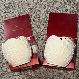 Lenox Merry Lights votive cup pair